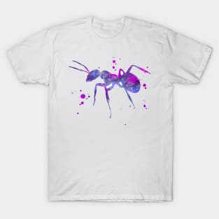 Purple Ant Watercolor Painting T-Shirt